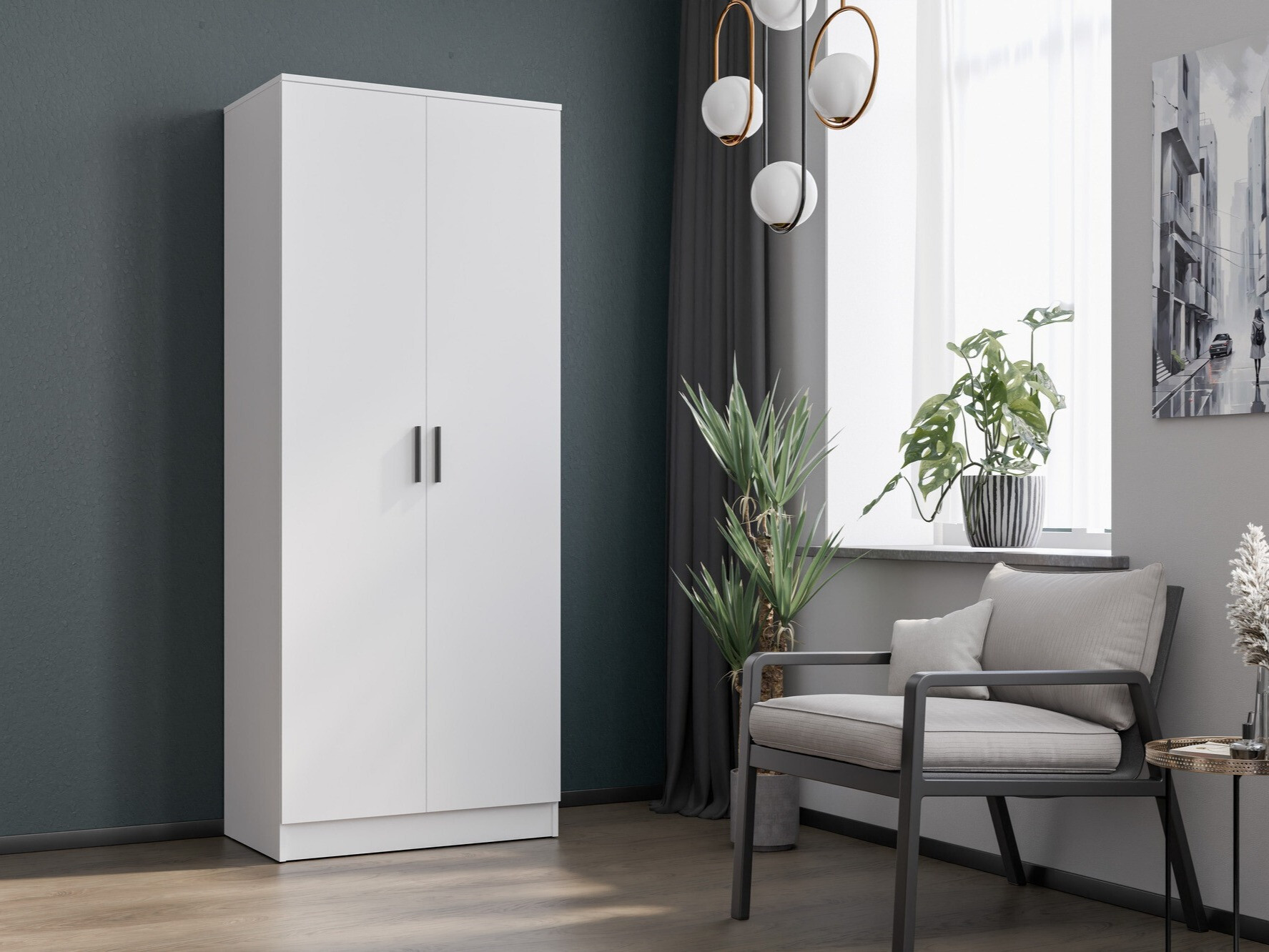 Гардероб Orlando 221 (Бял)