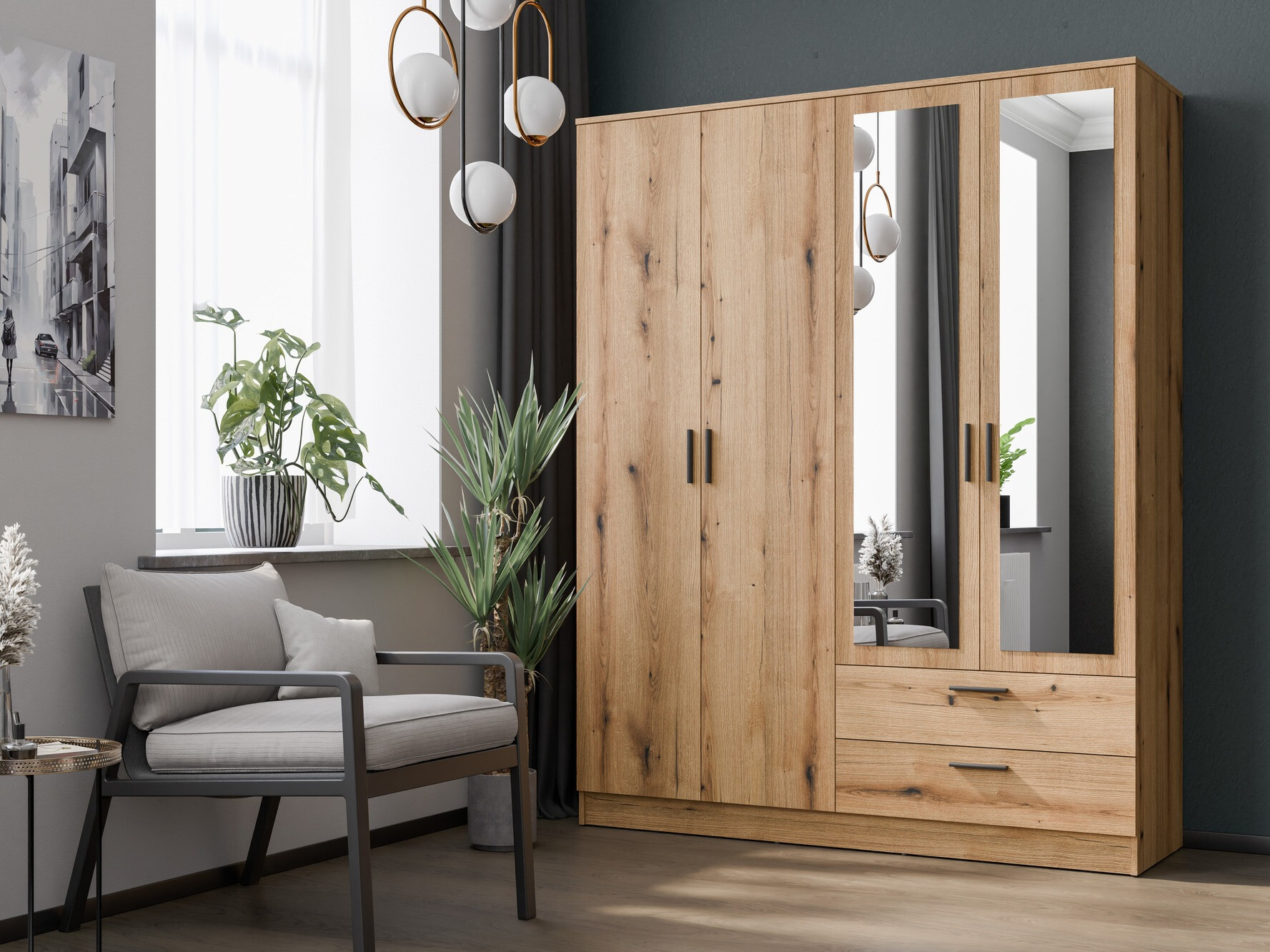 Гардероб Orlando 223 (Светъл дъб)