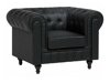 Chesterfield фотьойл Cirdoro 107 (Черен)