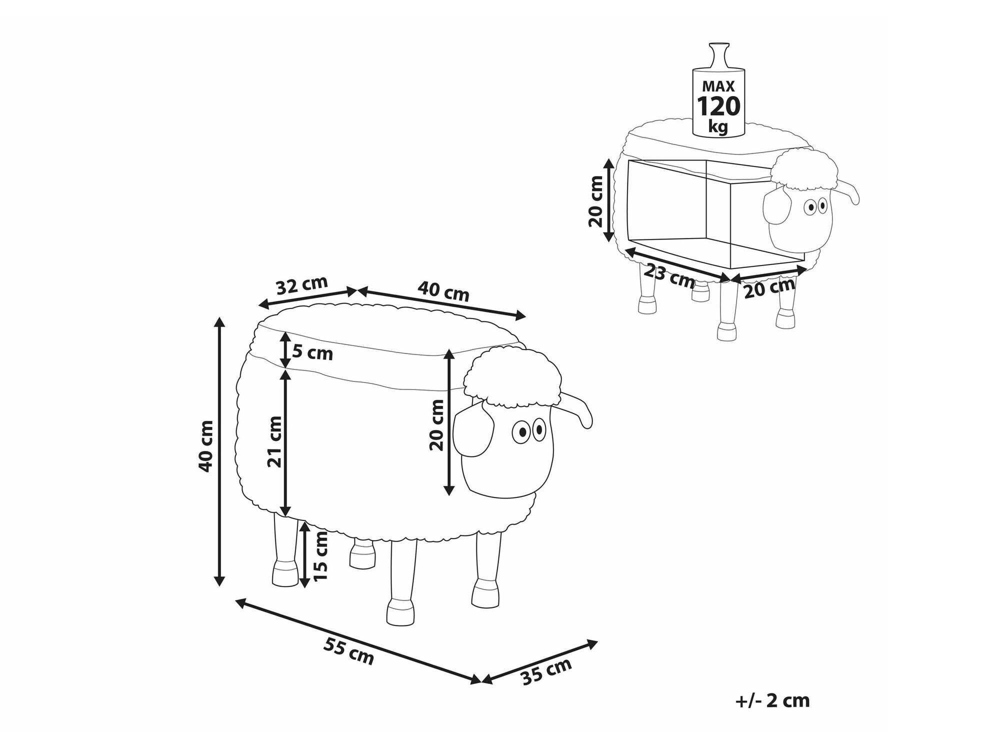 Табуретка Berwyn 1792 (Роза)