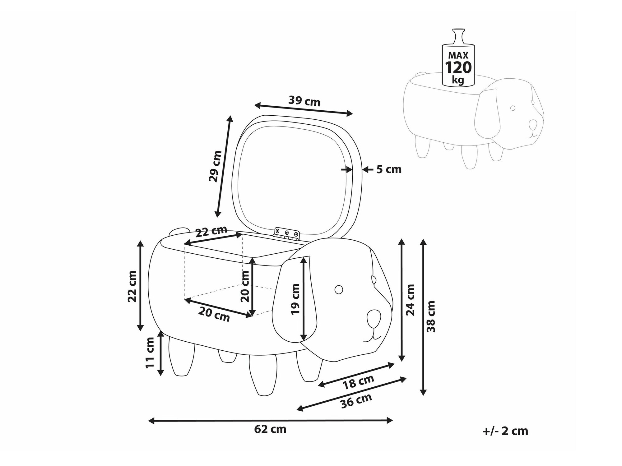 Табуретка Berwyn 1793 (Бежов)