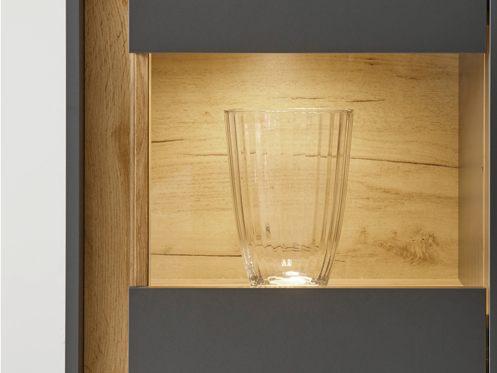 Етажерка Elbsori 102 (Антрацит + Дъб уотан)