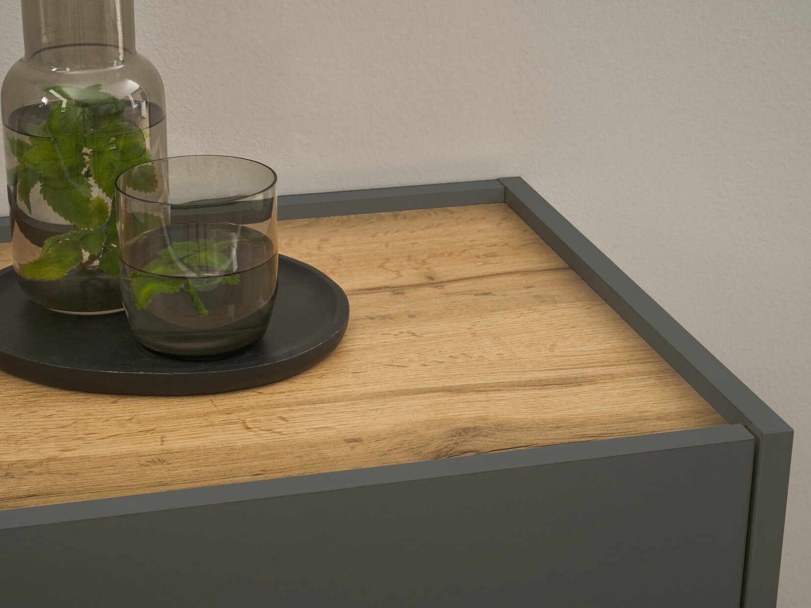 Офис бюро Elbsori 107 (Антрацит + Дъб уотан)