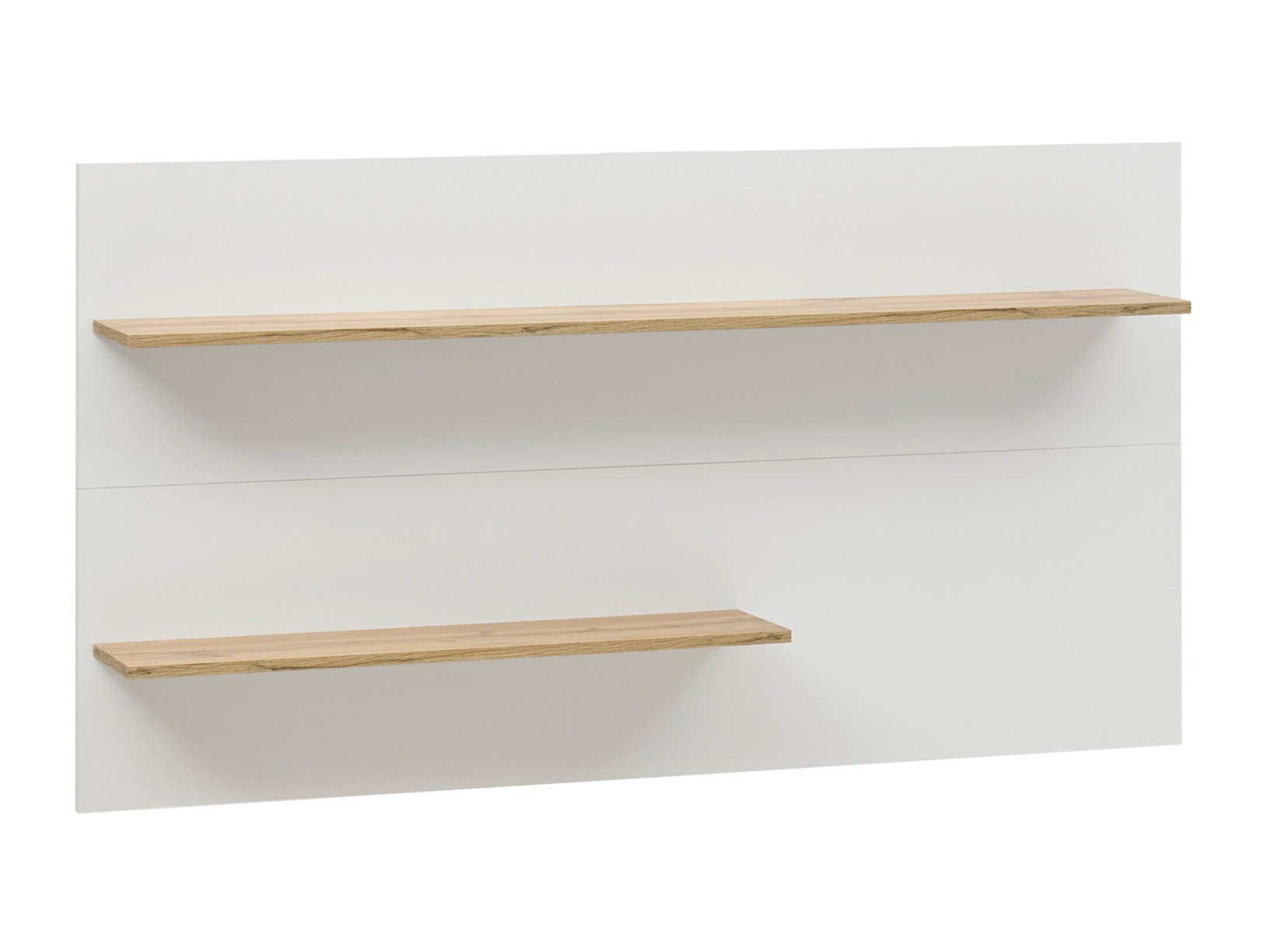 Стенна етажерка Elbsori 112 (Бял + Дъб уотан)