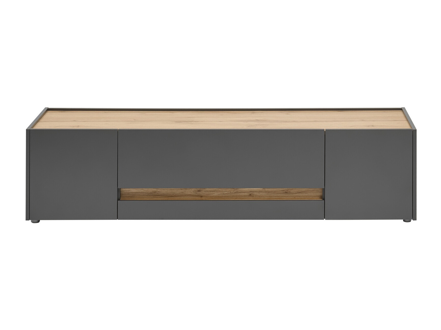 ТВ шкаф Elbsori 115 (Антрацит + Дъб уотан)