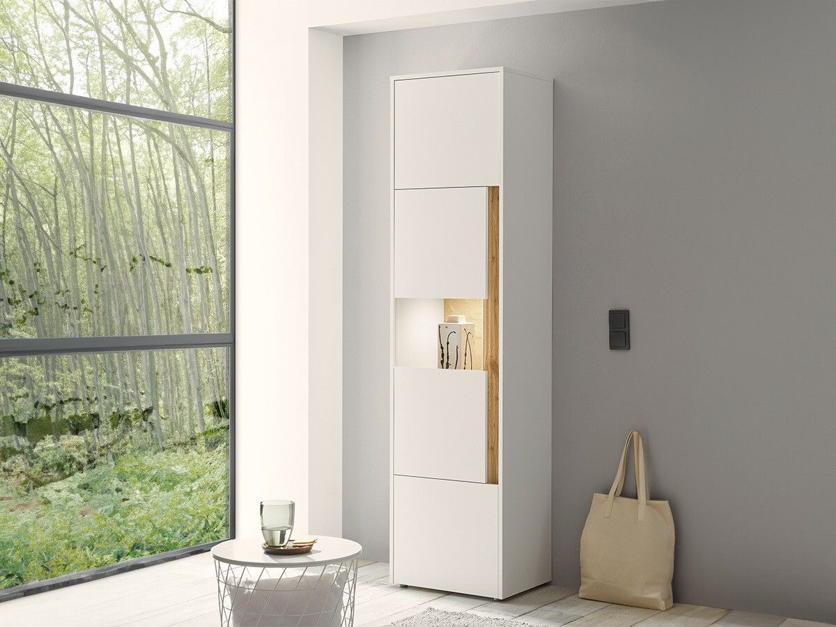 Етажерка Elbsori 100 (Бял + Дъб уотан)