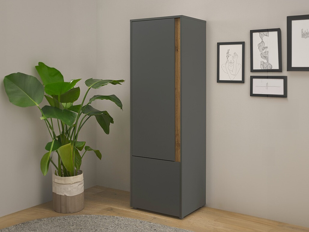 Етажерка Elbsori 104 (Антрацит + Дъб уотан)