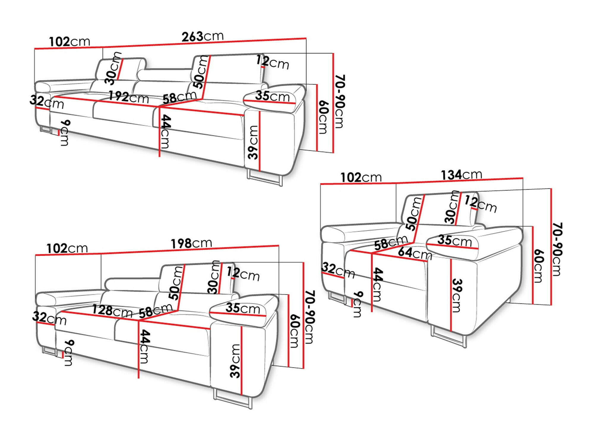 Комплект мека мебел Comfivo Eliferu 107 (Manila 02)