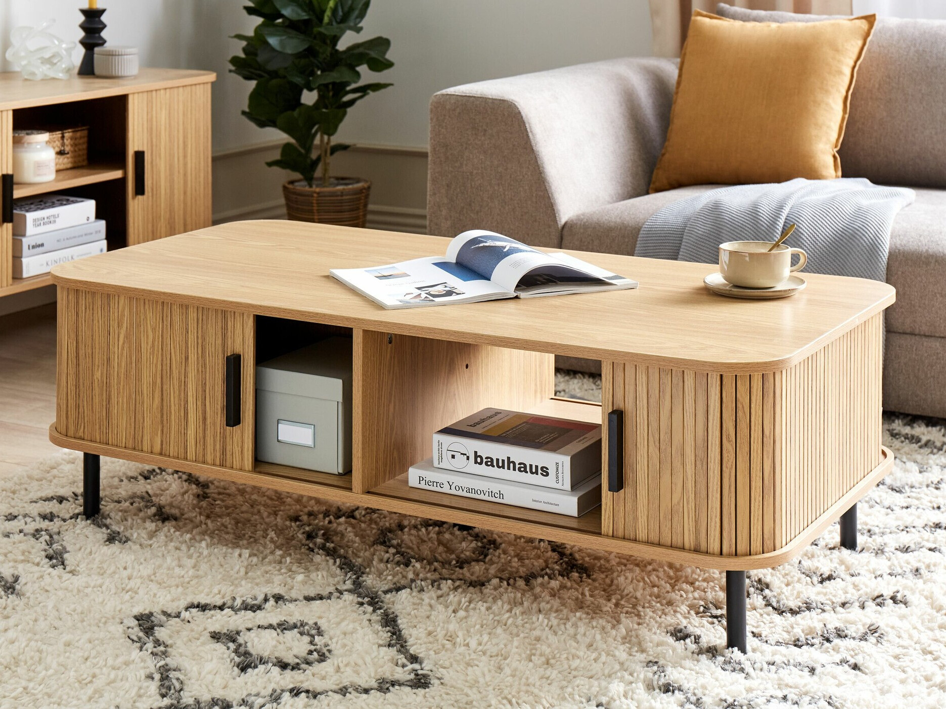 Масичка за кафе Fencalu 107 (Ярък дърво)