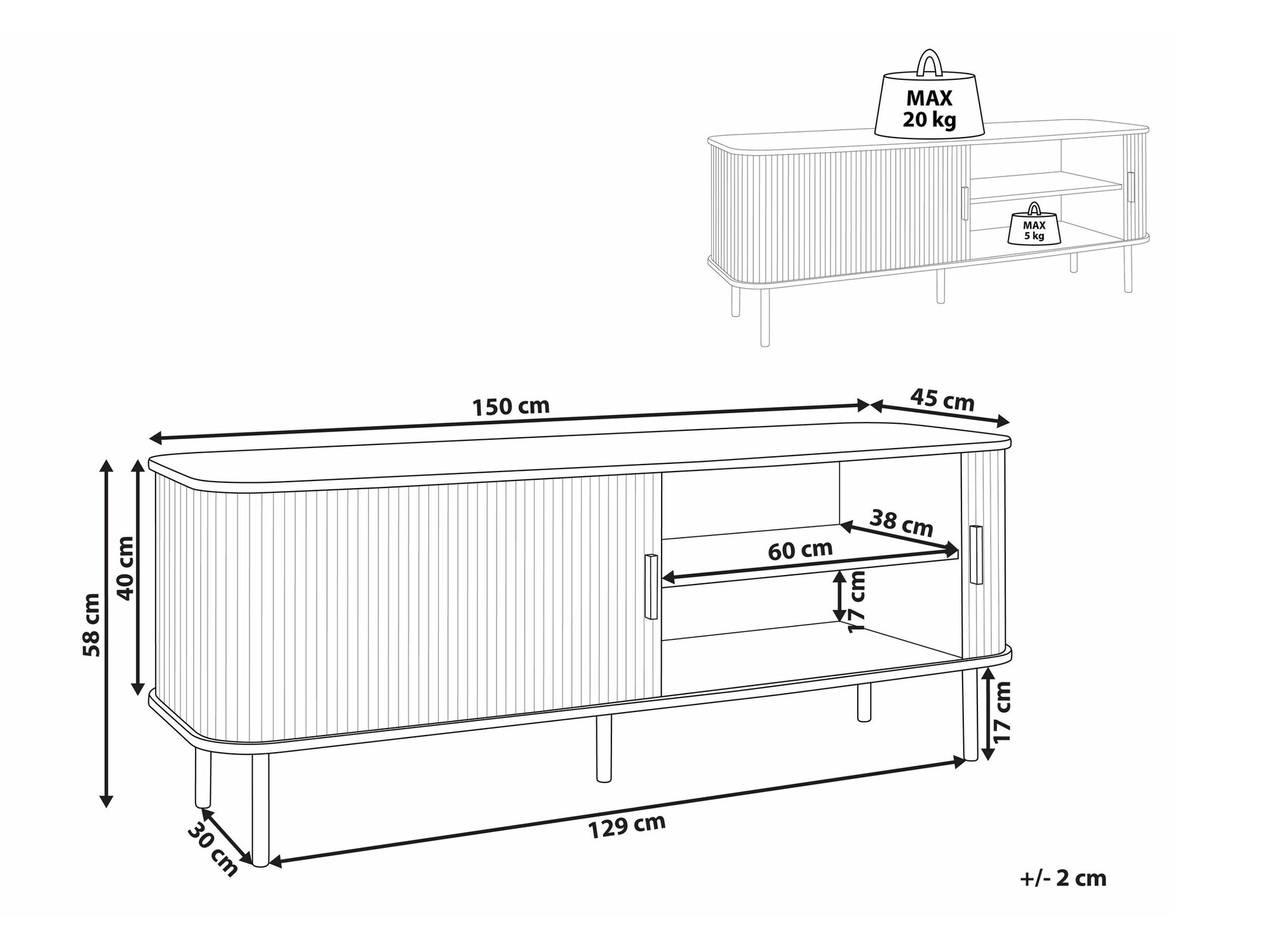 ТВ шкаф Fencalu 100