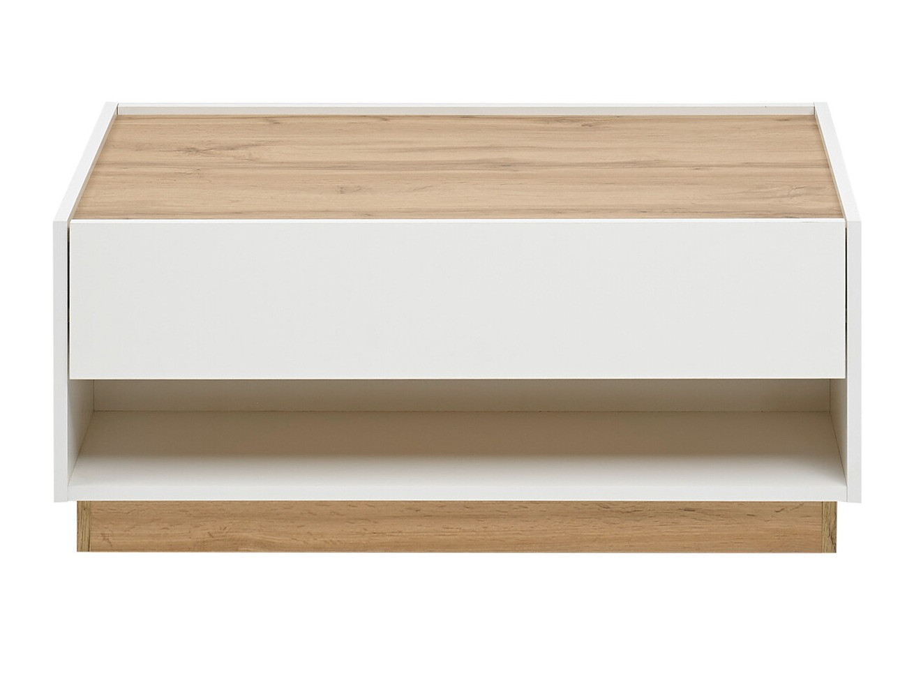 Масичка за кафе Elbsori 123 (Бял + Дъб уотан)