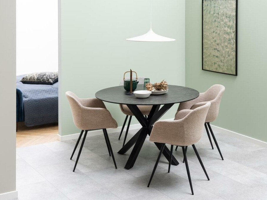 Маса Norsica 780 (Черен + Черен мрамор)