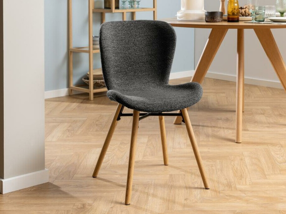 Стол Norsica 788 (Антрацит + Ярък дърво)