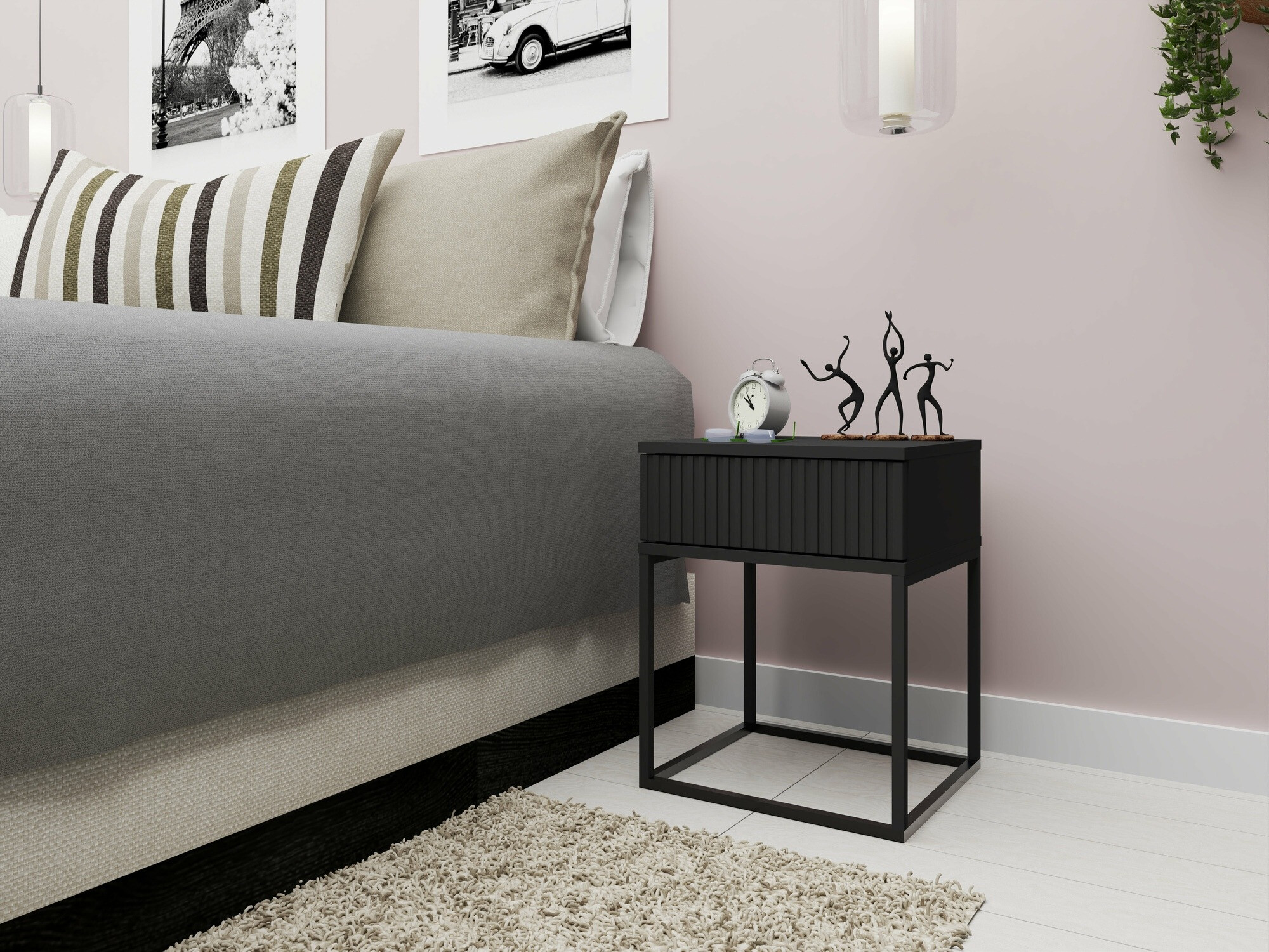 Нощно шкафче Bristol 189 (Антрацит)