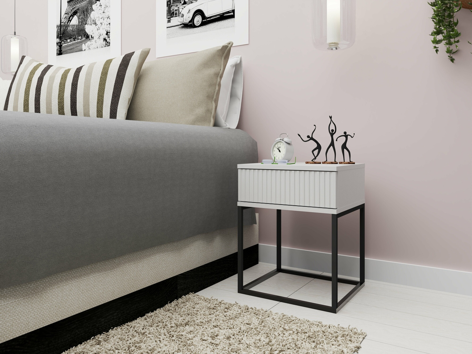 Нощно шкафче Bristol 189 (Бял)