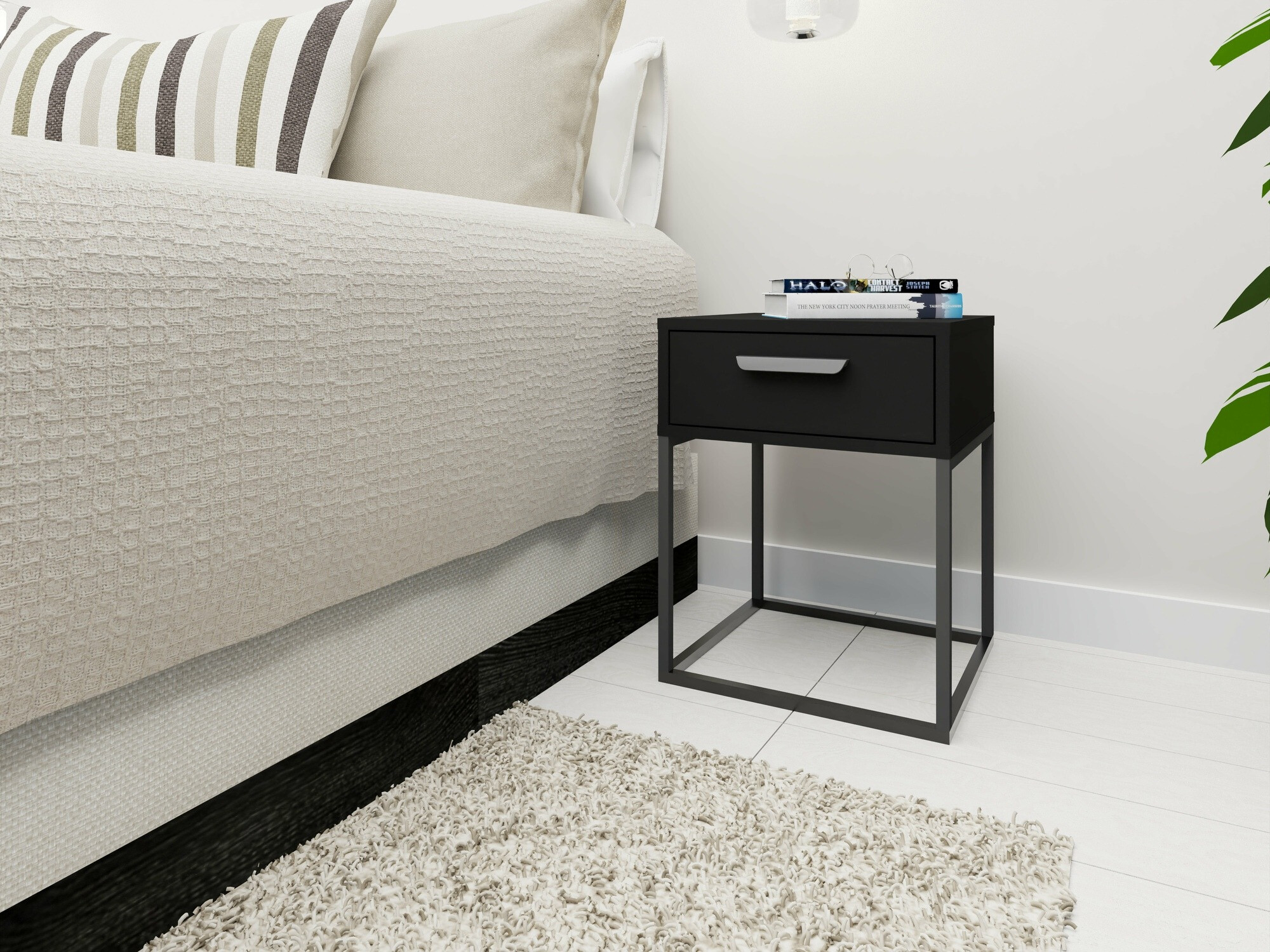 Нощно шкафче Bristol 191 (Черен)