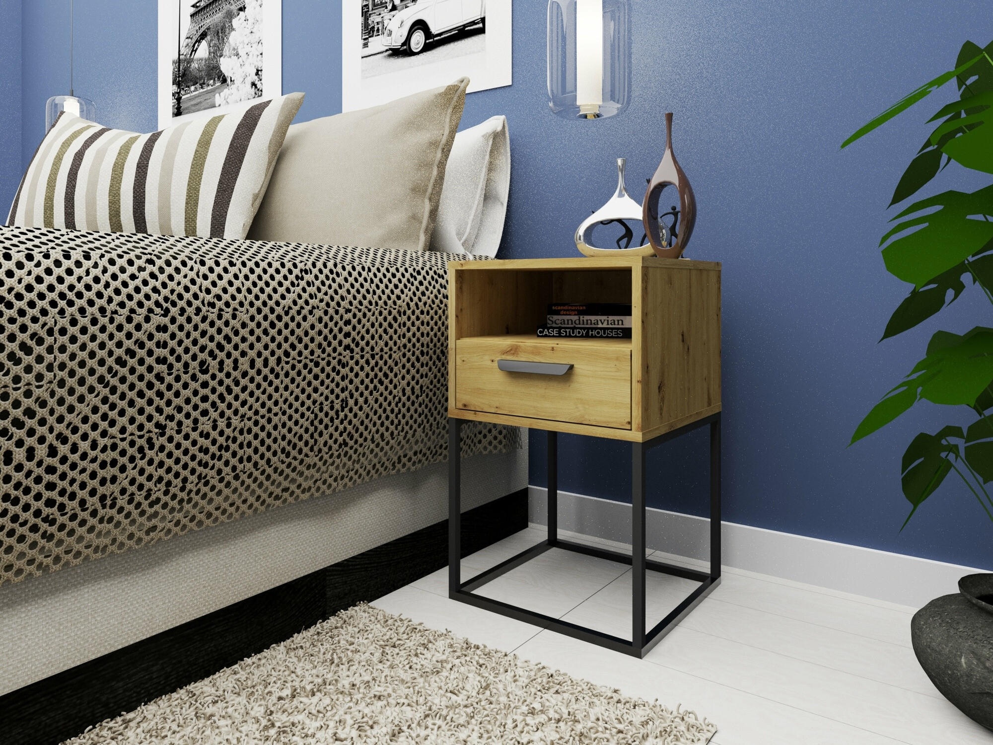 Нощно шкафче Bristol 193 (Artisan дъб)