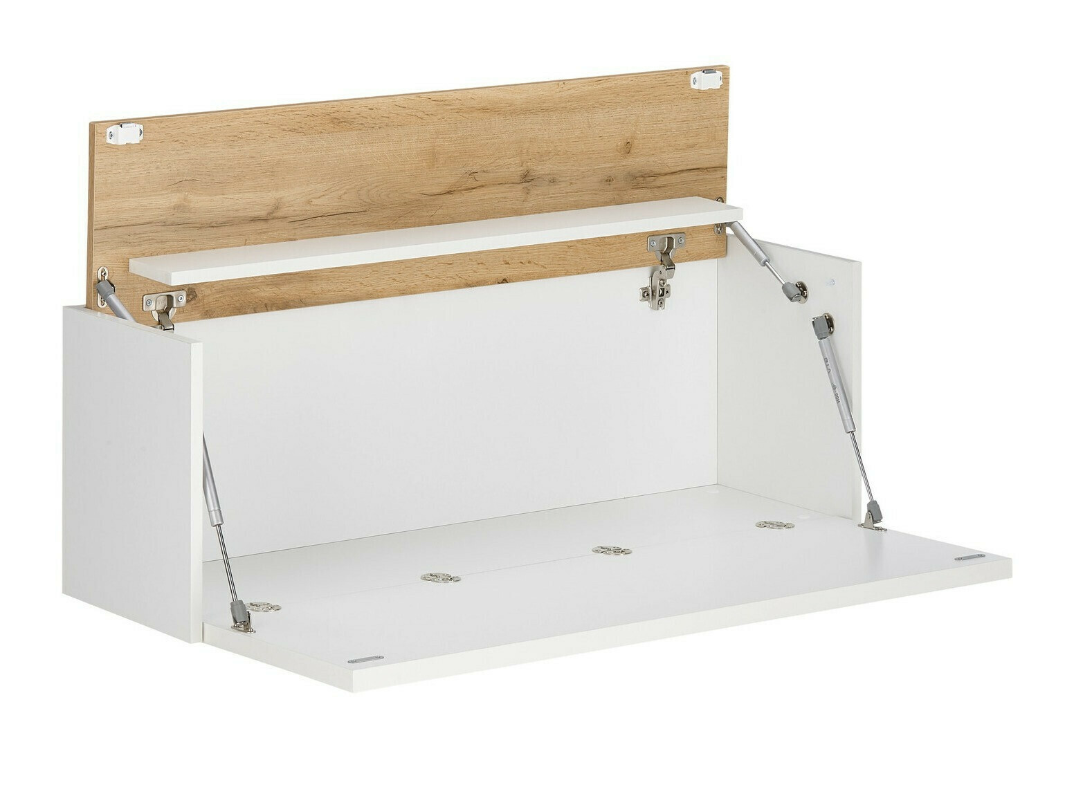 Комплект за хол Elbsori 140 (Бял + Дъб уотан)