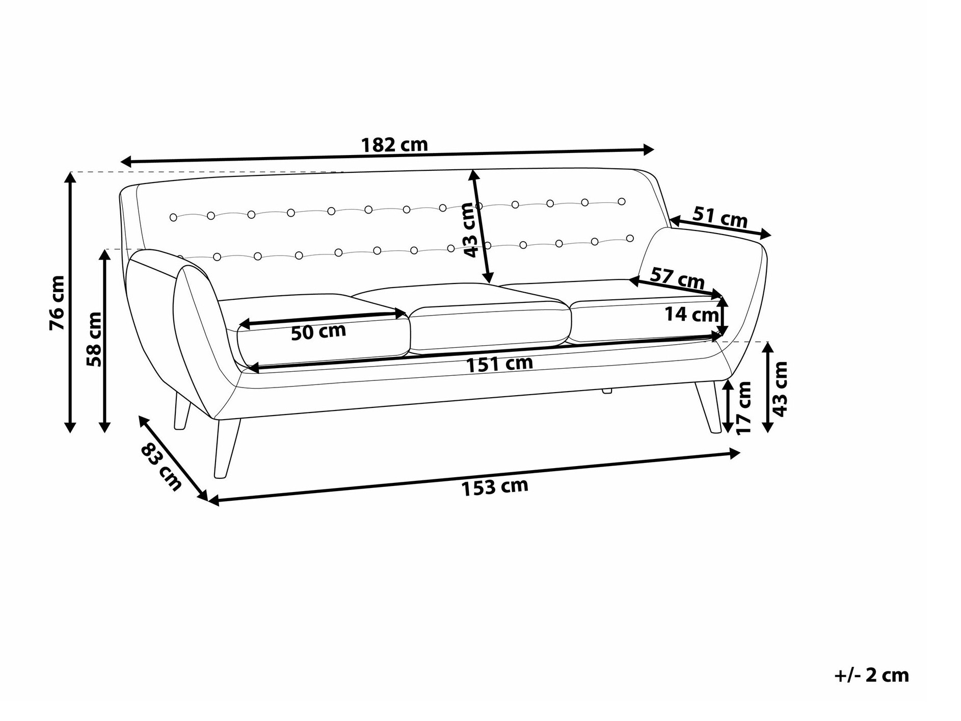 Диван Berwyn 1809 (Бежов)