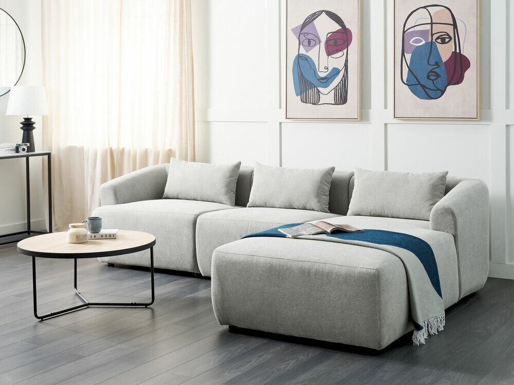 Ъглов диван Berwyn 1813 (Сив)