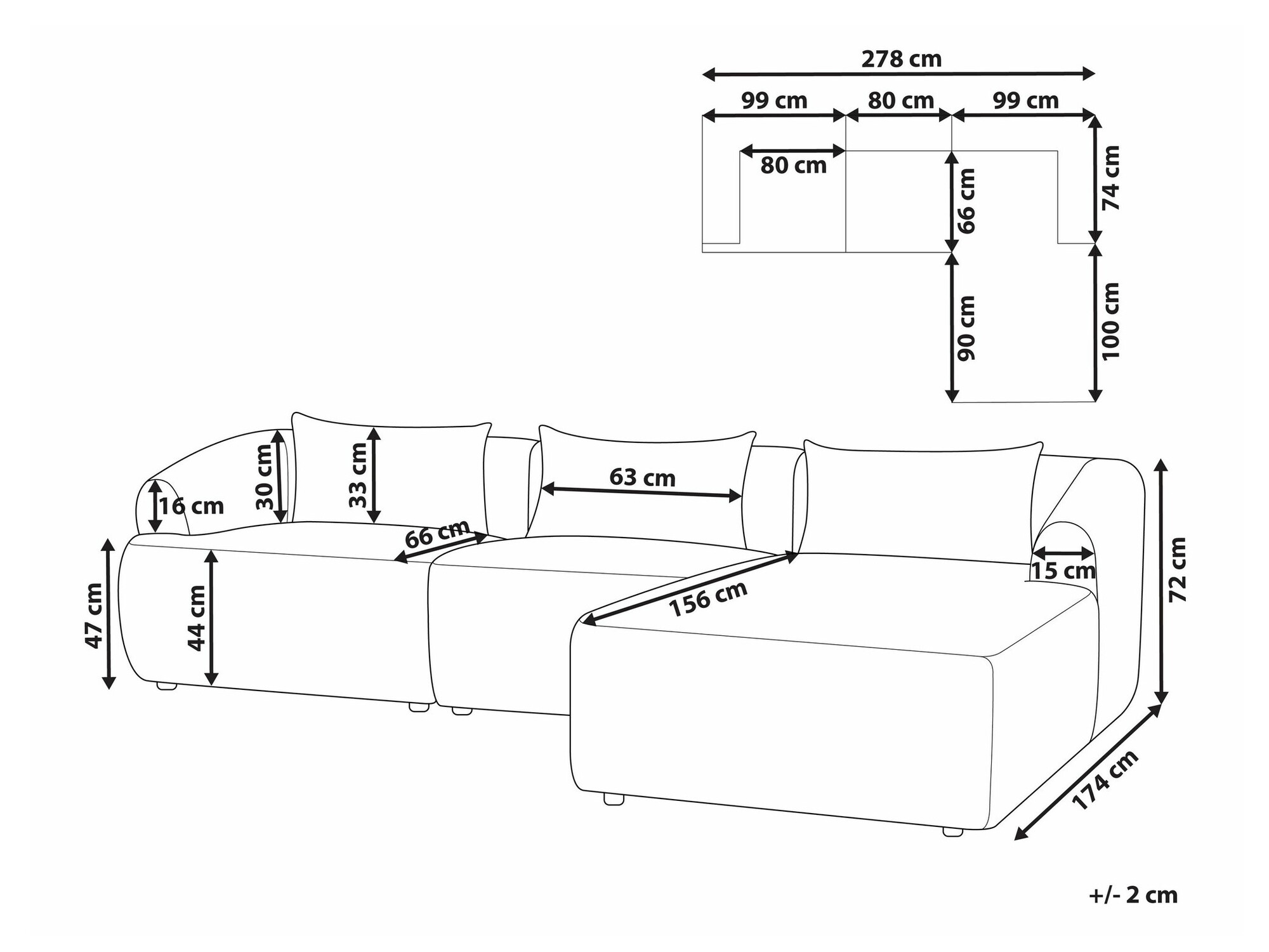 Ъглов диван Berwyn 1813 (Бежов)