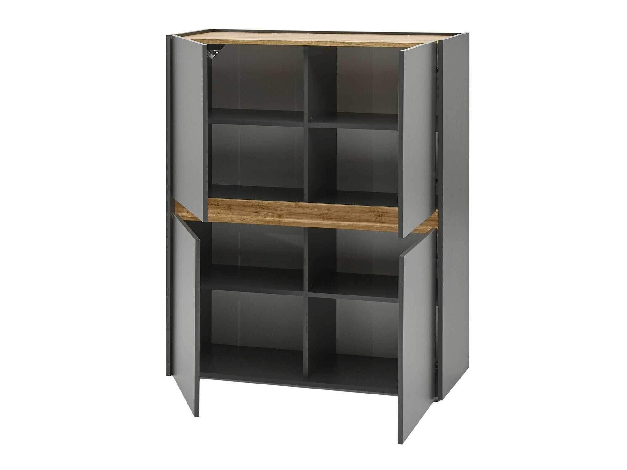 Комплект за хол Elbsori 144 (Антрацит + Дъб уотан)