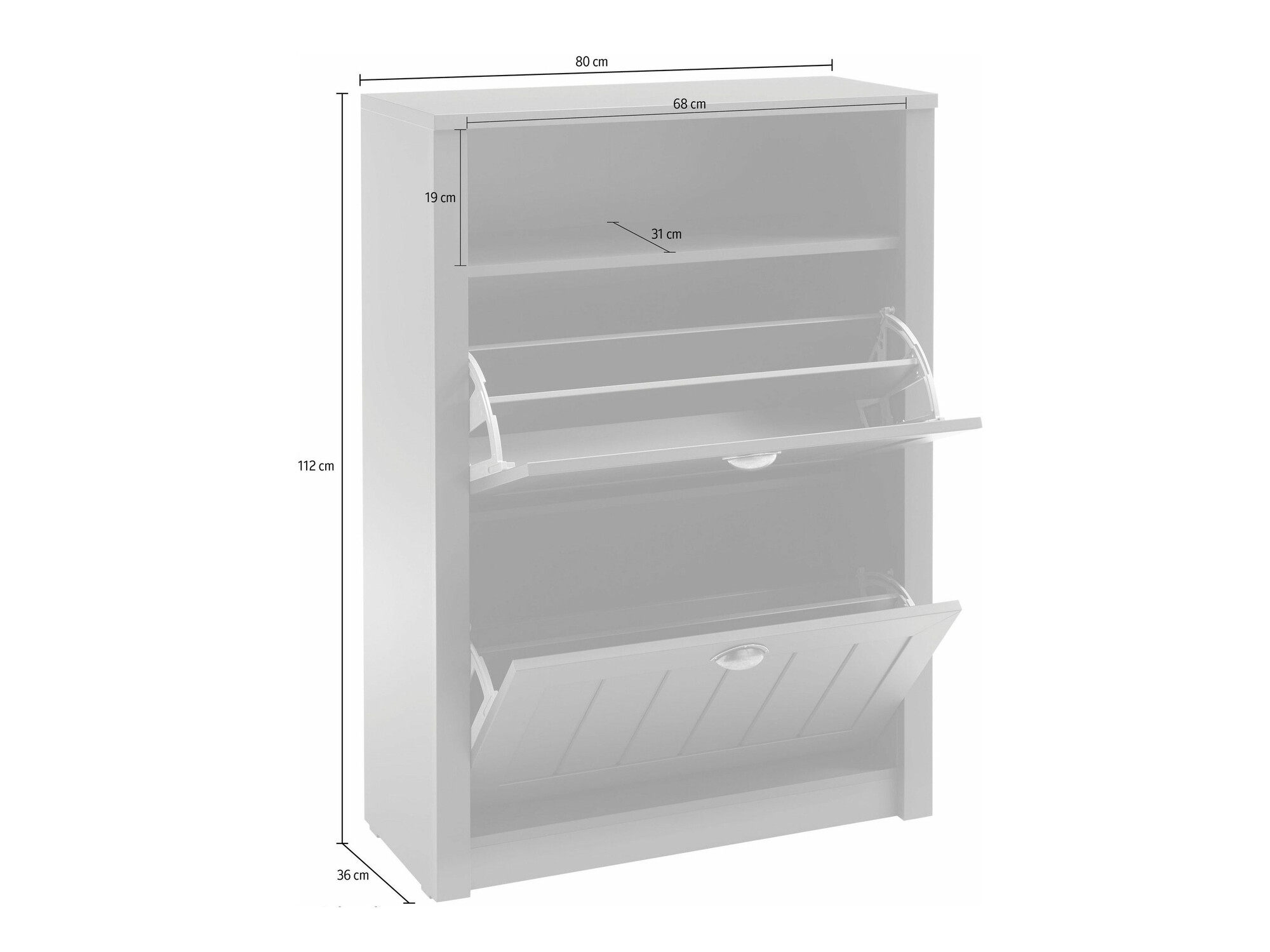 Шкаф за обувки Evalira 120