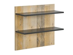 Стенна етажерка Cirtale 105 (Отлежало дърво + Антрацит)