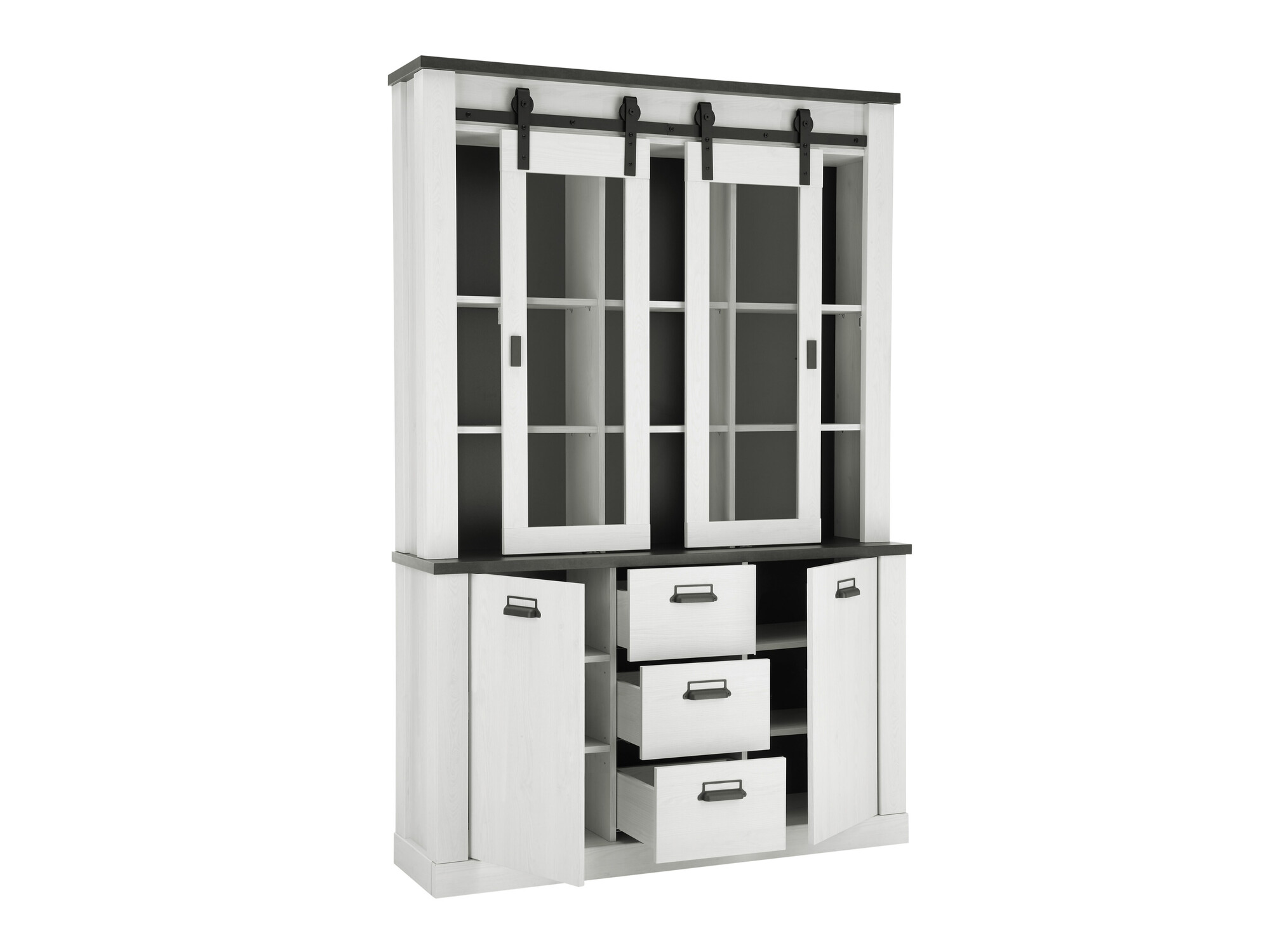 Етажерка Cirtale 110 (Избелен бор + Antrahite)