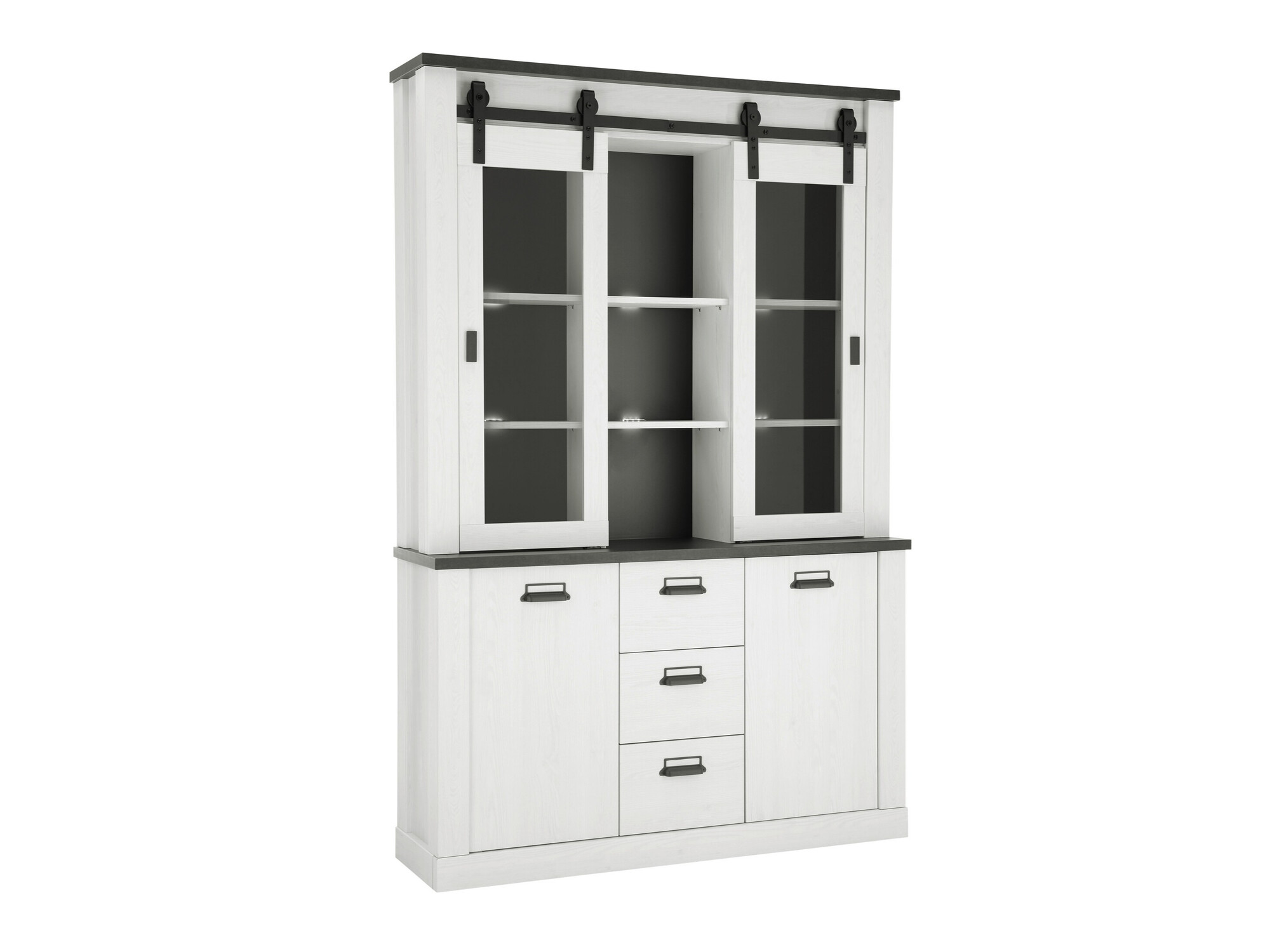 Етажерка Cirtale 110 (Избелен бор + Antrahite)