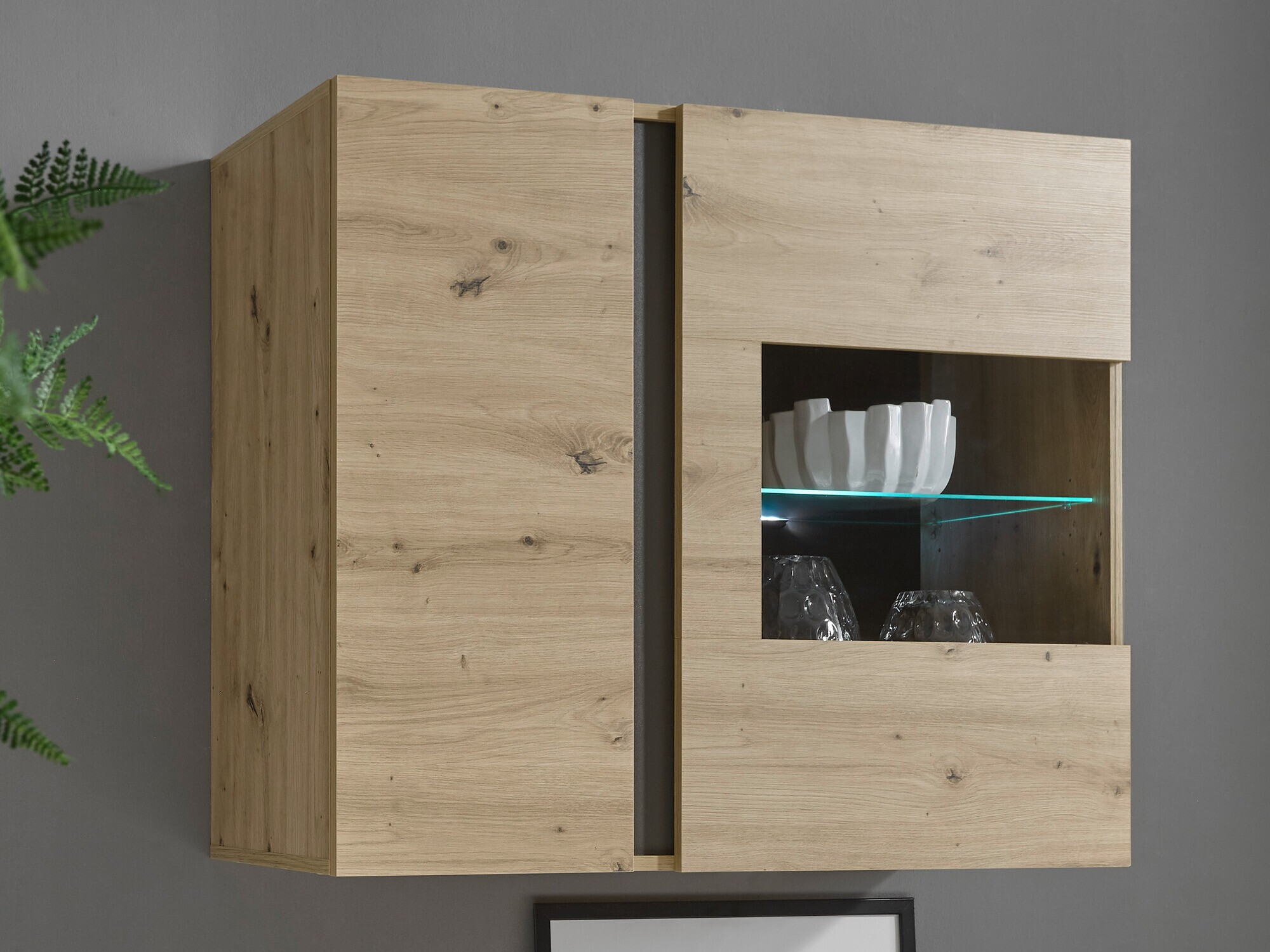 Окачен шкаф Veropho 105 (Artisan дъб + Графит)