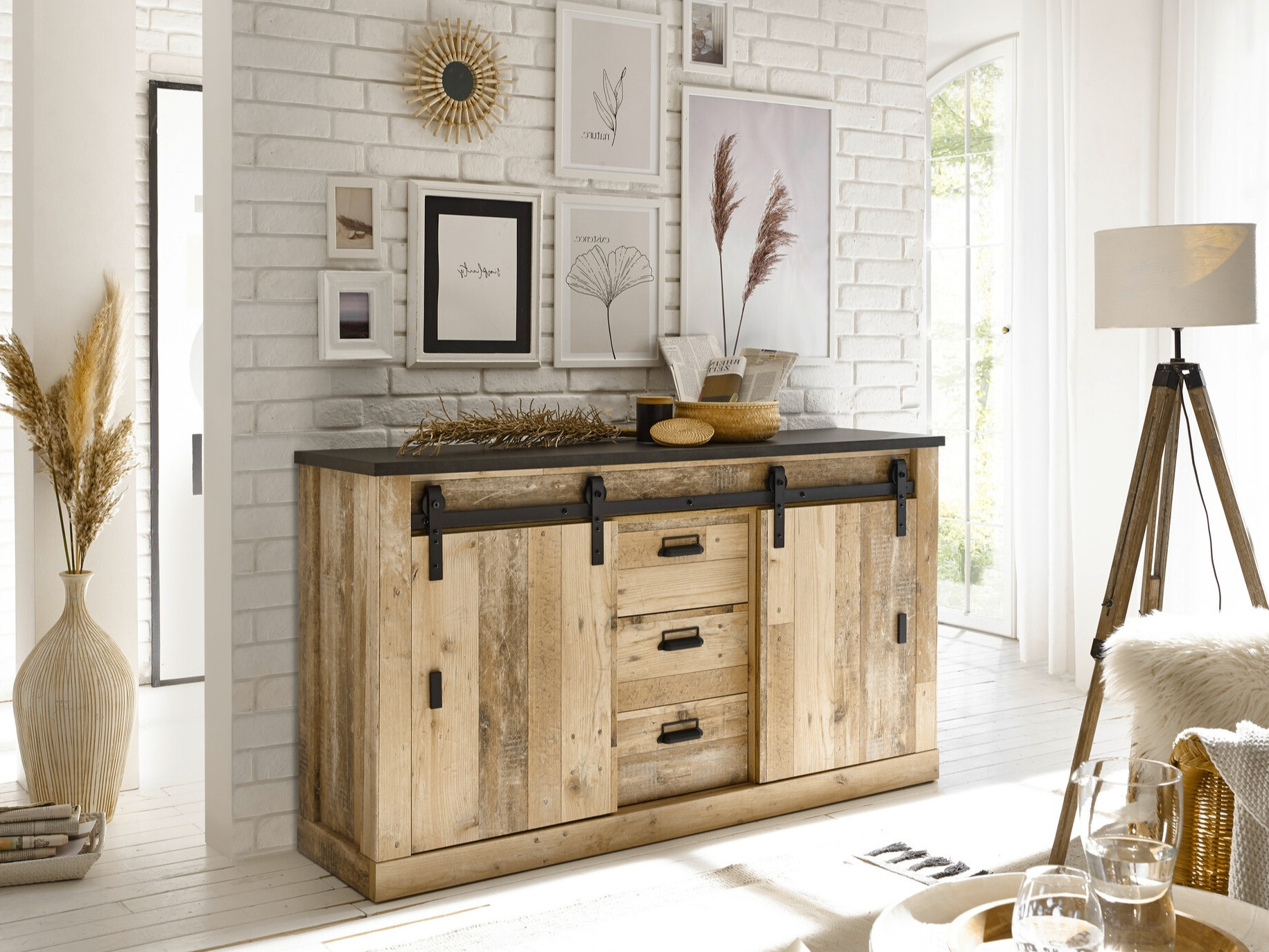 Скрин Cirtale 116 (Антрацит + Отлежало дърво)