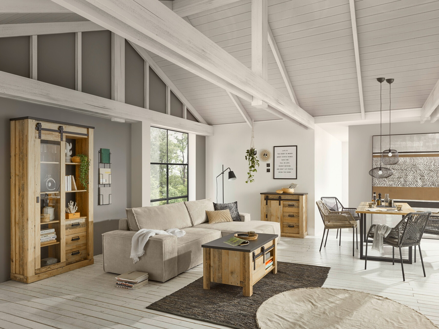 Скрин Cirtale 117 (Антрацит + Отлежало дърво)