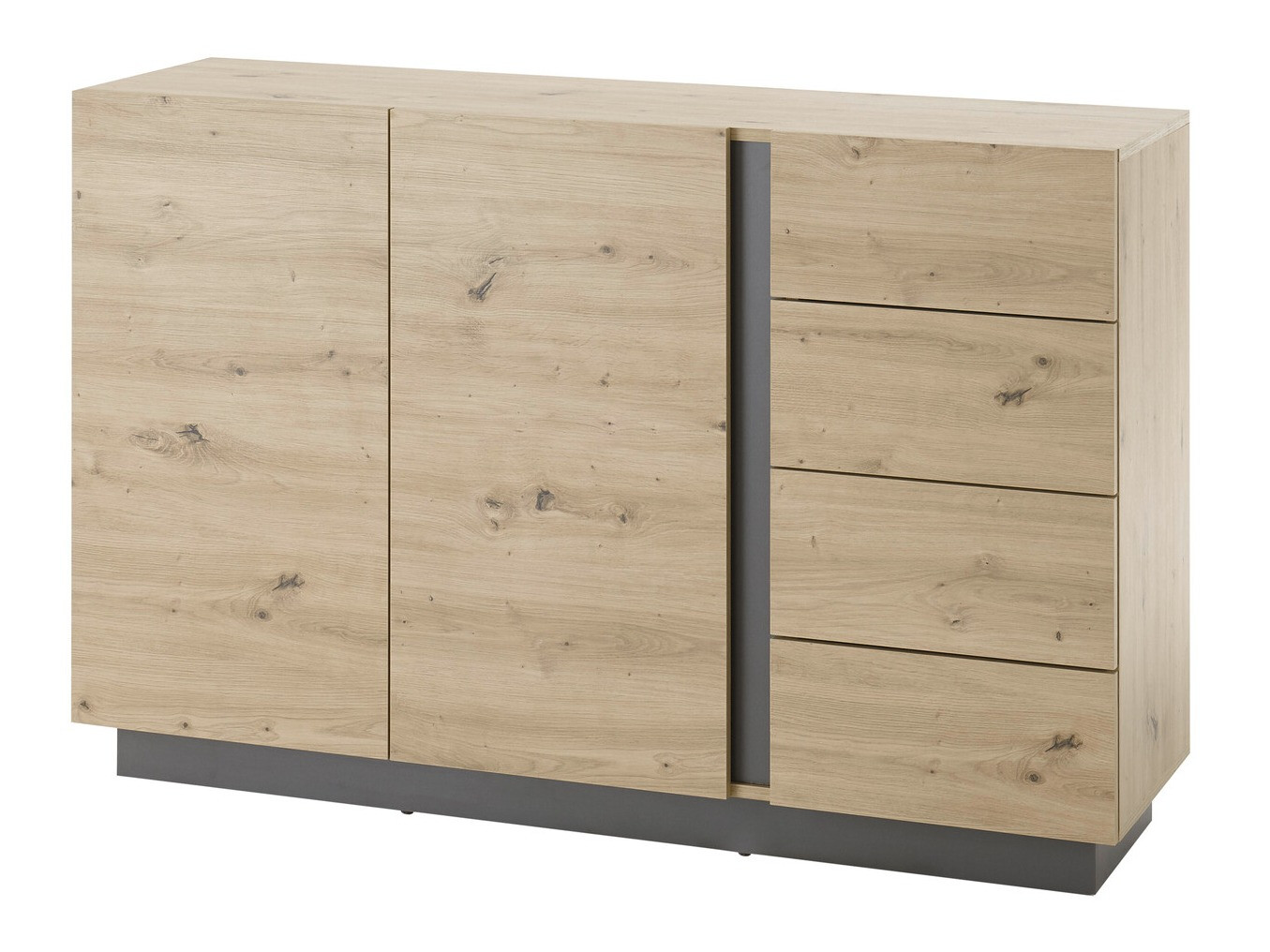 Скрин Veropho 107 (Artisan дъб + Графит)