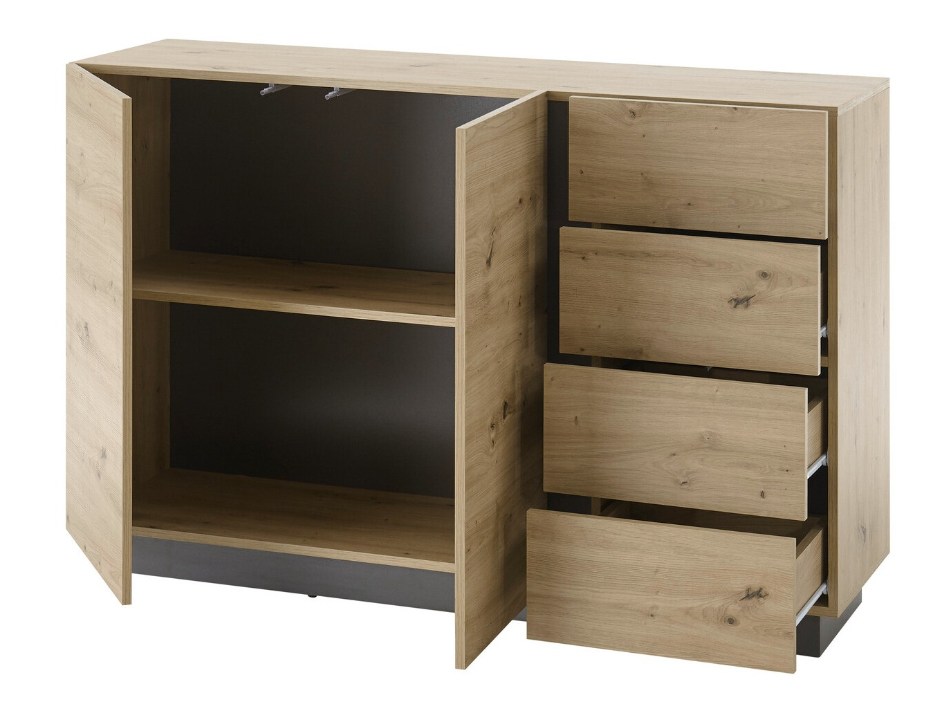 Скрин Veropho 107 (Artisan дъб + Графит)