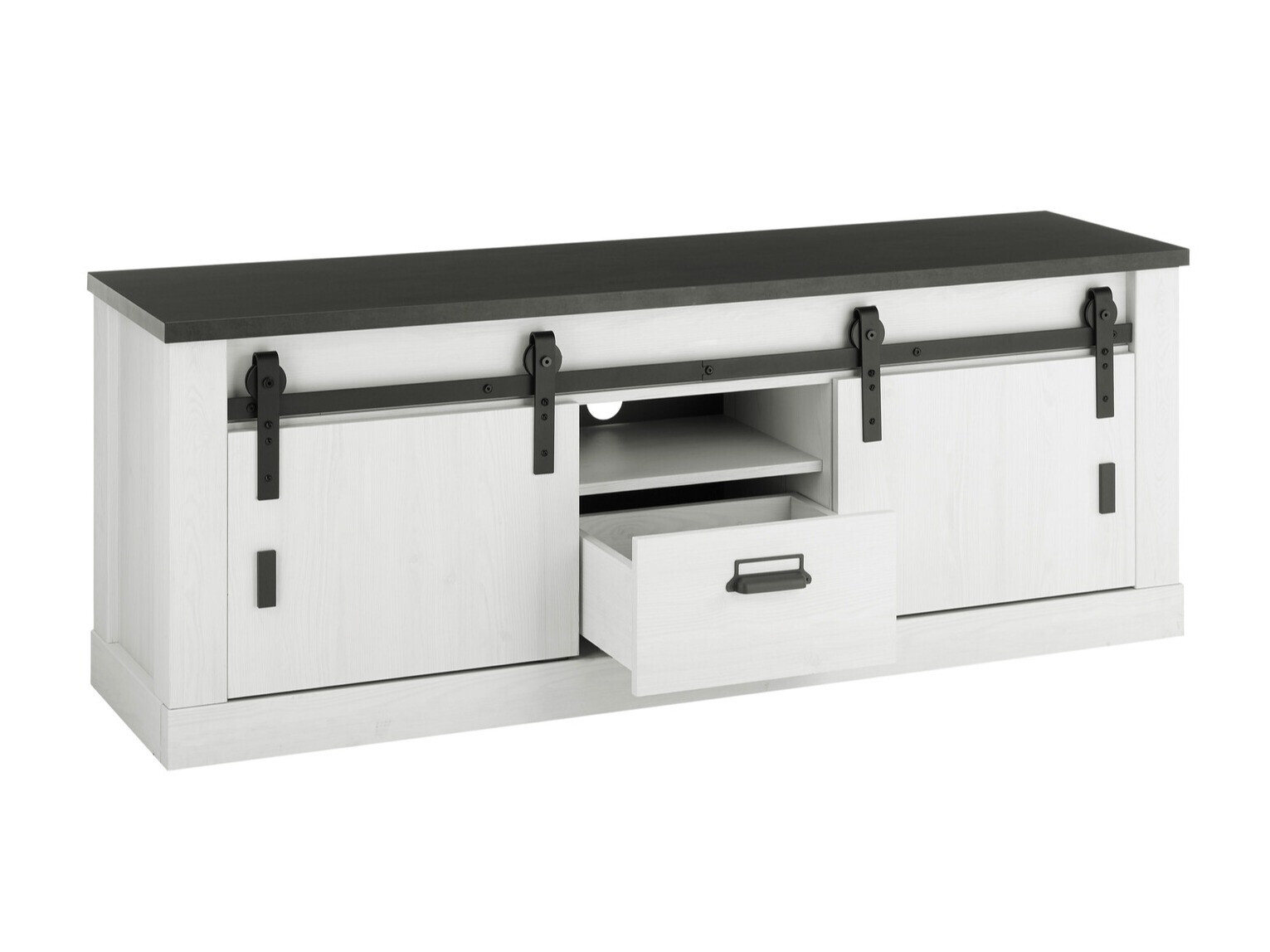 ТВ шкаф Cirtale 112 (Антрацит + Избелен бор)