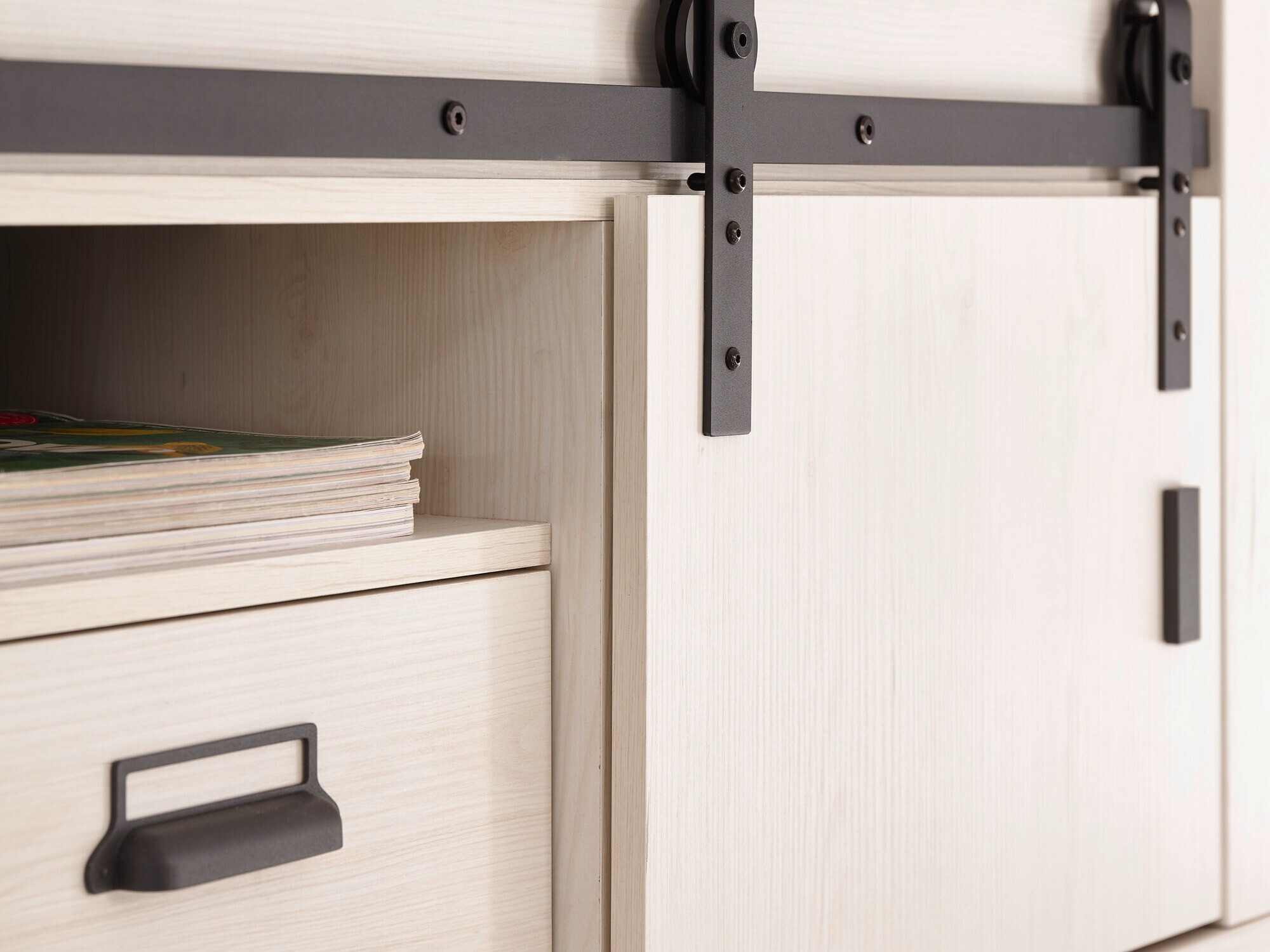 ТВ шкаф Cirtale 112 (Антрацит + Избелен бор)