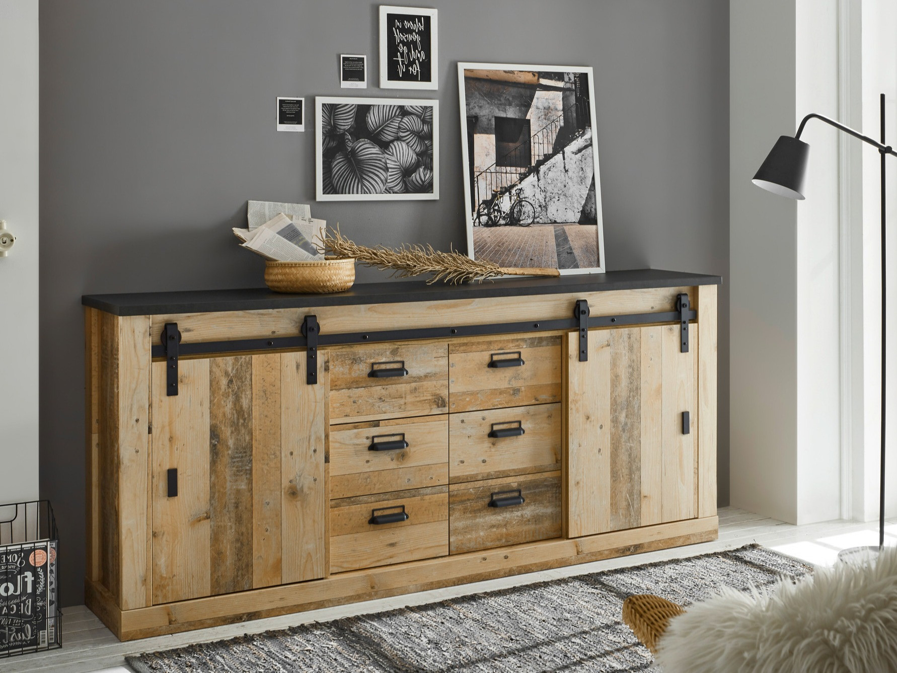 Скрин Cirtale 118 (Антрацит + Отлежало дърво)