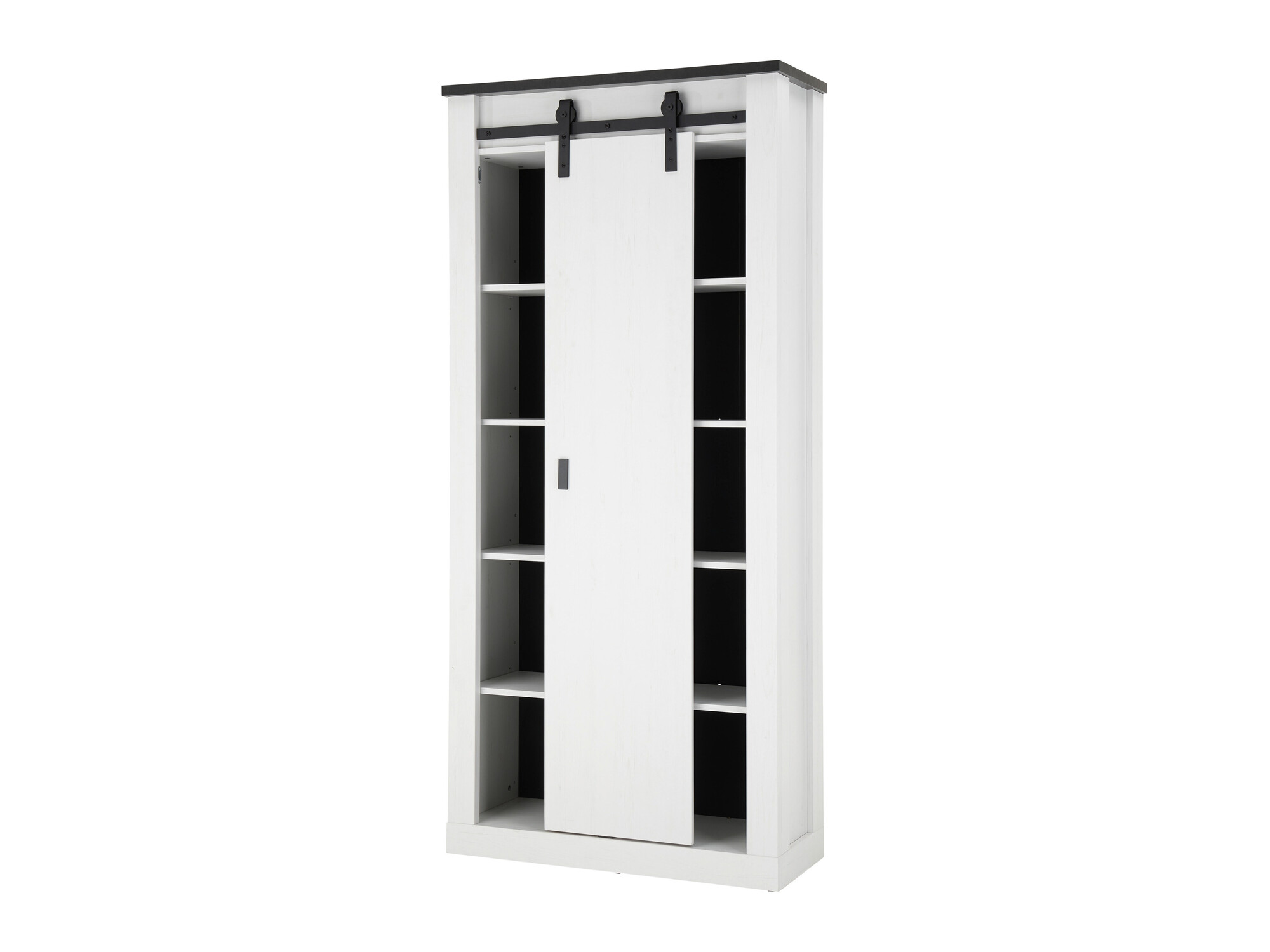 Етажерка Cirtale 122 (Избелен бор + Антрацит)