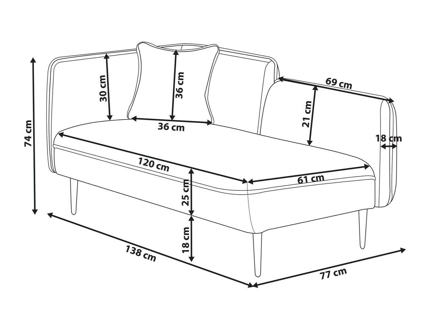 Кушетка Berwyn 311 (Бежов)