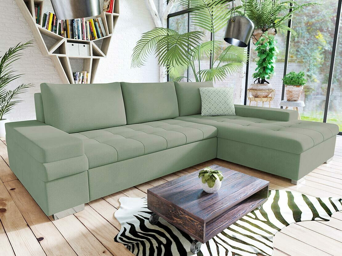 Ъглов диван Comfivo Olivetum I (Uttario Velvet 2954 + Evo 29)