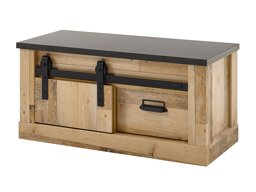 Шкаф за обувки Cirtale 124 (Антрацит + Отлежало дърво)