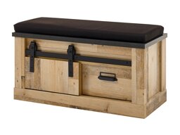 Шкаф за обувки Cirtale 125 (Антрацит + Отлежало дърво)