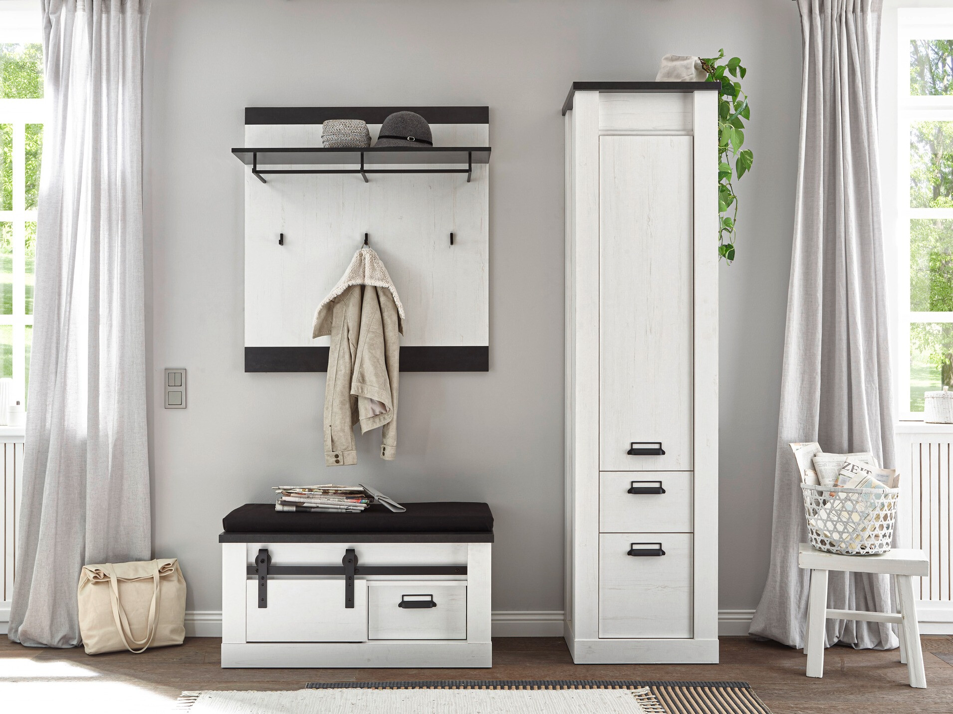 Закачалка Cirtale 126 (Антрацит + Избелен бор)