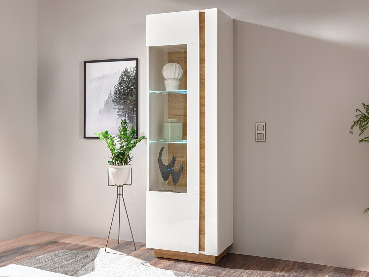 Етажерка Veropho 100 (Бял гланц + Grandson дъб)