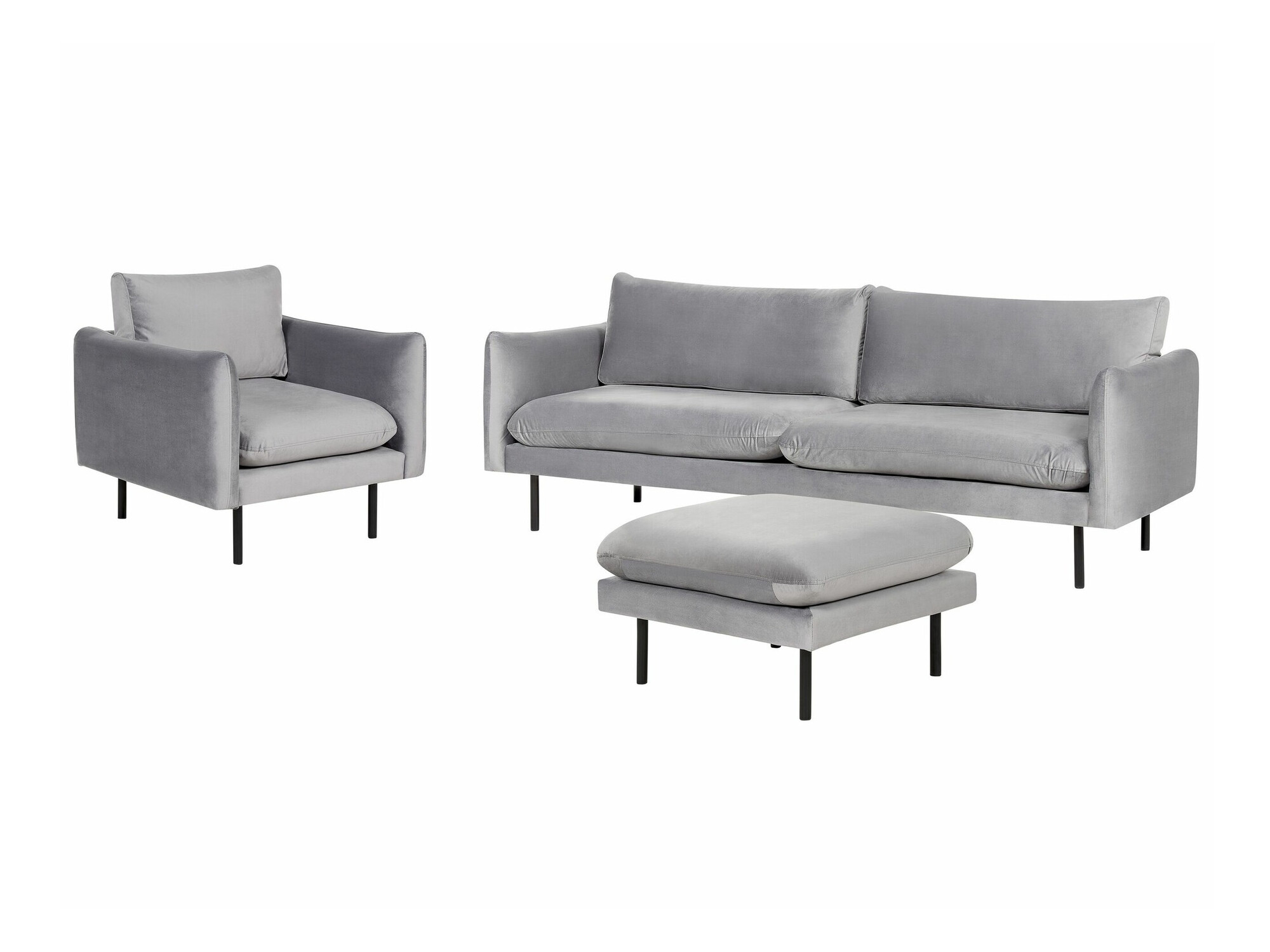 Комплект мека мебел Berwyn 1828 (Сив)