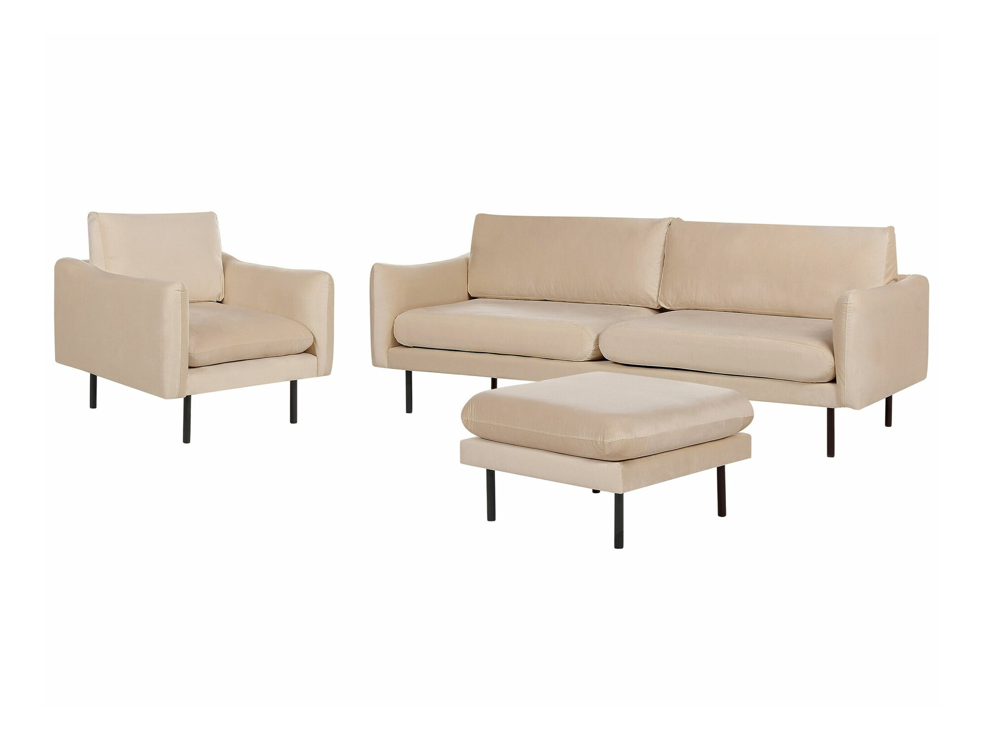 Комплект мека мебел Berwyn 1828 (Светлокафяво)