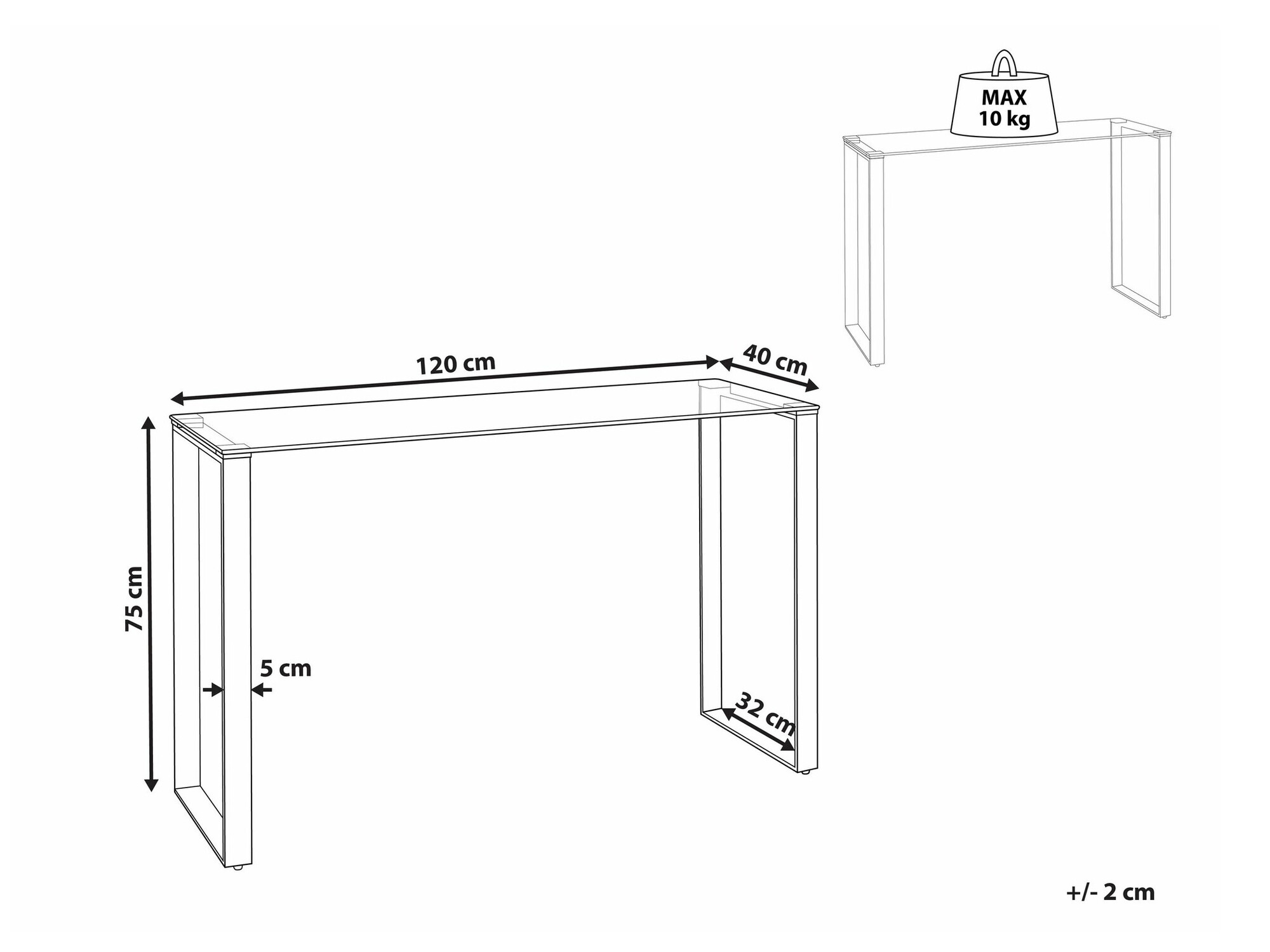 Конзолна маса Berwyn 1833 (Сребро)