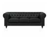 Chesterfield диван Cirdoro 104 (Черен)