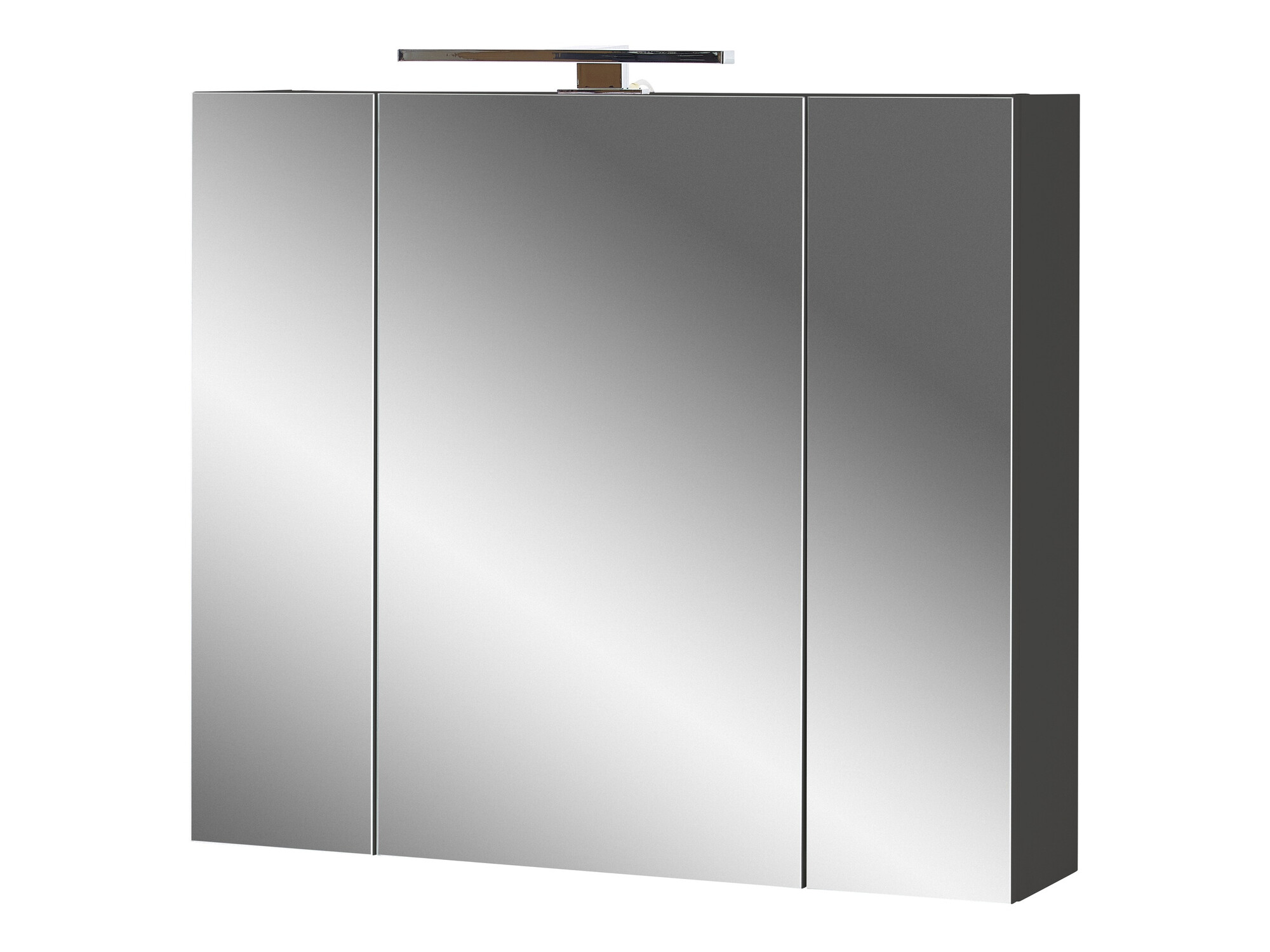 Шкаф за баня с огледало Temeli 101 (Графит)